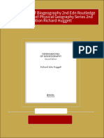 Fundamentals of Biogeography 2nd Edn Routledge Fundamentals of Physical Geography Series 2nd Edition Richard Huggett Download PDF