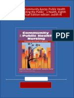 PDF Test Bank For Community &amp Public Health Nursing: Promoting The Public's Health, Eighth North American Edition Edition: Judith Al Download