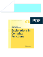 Get Explorations in Complex Functions 287 Richard Beals Free All Chapters