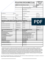 Payment Plan Application - Adult