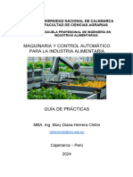 Guía de Prácticas - Maquinaria y Control Automático para La Industria Alimentaria