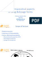 PHAR 310 Biopharmaceutical Aspects of Dosage Forms I and II NB