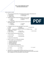 Soal Ujian Biologi KLS 5 Sem 1