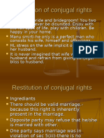 Restitution of Conjugal Rights