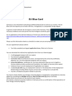 Leaflet National Visa For Eu Blue Card Data