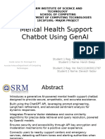 Mental Health Support Chatbot Using Genai