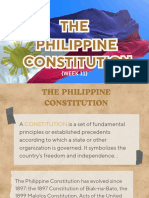 The Philippine Constitution (Week 11)