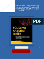 (Ebooks PDF) Download SQL Server Analytical Toolkit: Using Windowing, Analytical, Ranking, and Aggregate Functions For Data and Statistical Analysis 1st Edition Angelo Bobak Full Chapters