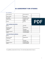 Learning Agreement