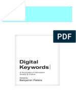 Digital Keywords A Vocabulary of Information Society and Culture Peters All Chapter Instant Download