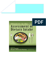 Advances in The Assessment of Dietary Intake 1st Edition Schoeller 2024 Scribd Download