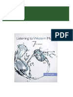 Get (Ebook PDF) Listening To Western Music 7th Edition by Wright Free All Chapters