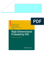 High Dimensional Probability VIII: The Oaxaca Volume Nathael Gozlan All Chapter Instant Download