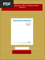 (Ebooks PDF) Download Elementary Statistics 10th Ed. Edition Robert Johnson Full Chapters