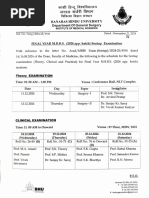 Final Year MBBS 2024 App. Batch Sentup Examination