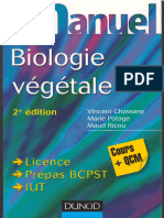 Mini Manuel de Biologie Végétale Cours QCM 2e Édition