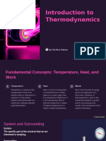 Introduction To Thermodynamics