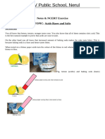 Acids Bases and Salts Notes