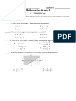 2nd PERIODICAL Test G8 Math