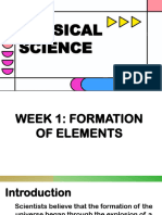 Physciq1w1 Formation of Elements