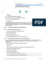 Agustinus Berre (17230418) Configure Initial Router Settings