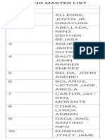 Kamagong Master List