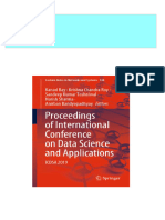 Complete Proceedings of International Conference On Data Science and Applications: ICDSA 2019 Kanad Ray PDF For All Chapters