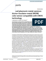 A Novel Plasmonic Metal-S Emi Con Duc Tor-Insulator-Metal (MSIM) Color Sensor Compatible With CMOS Technology