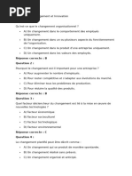 Conduite Du Changement Et Innovation