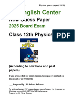 Class 12 Physics Guess (2025)