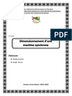 Dimensionnement D'une Machine Synchrone