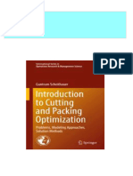 Introduction To Cutting and Packing Optimization: Problems, Modeling Approaches, Solution Methods 1st Edition Guntram Scheithauer (Auth.)