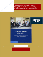 Making Rights A Reality Disability Rights Activists and Legal Mobilization Cambridge Disability Law and Policy Series Lisa Vanhala