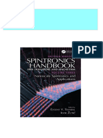 Spintronics Handbook, Second Edition: Spin Transport and Magnetism: Volume Three: Nanoscale Spintronics and Applications Evgeny Y. Tsymbal (Editor)