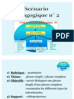 Scénario Pédagogique N° 2