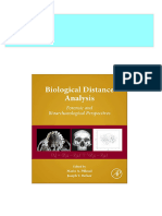 Biological Distance Analysis Forensic and Bioarchaeological Perspectives 1st Edition Marin A. Pilloud 2024 Scribd Download