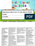 Plan de Clases Del 8 Al 13de Abril