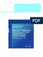 Nutritional Adequacy Diversity and Choice Among Primary School Children Policy and Practice in India 1st Edition Shreelata Rao Seshadri