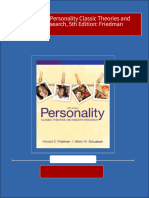 Access Test Bank For Personality Classic Theories and Modern Research, 5th Edition: Friedman All Chapters Immediate PDF Download