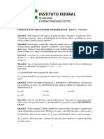 Exercícios Probabilidade IQUI21 2024