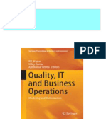 Full Download Quality IT and Business Operations Modeling and Optimization 1st Edition P.K. Kapur PDF