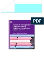 Voices of Transgender Children in Early Childhood Education: Reflections On Resistance and Resiliency Ashley L. Sullivan