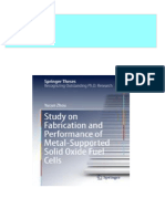 Study On Fabrication and Performance of Metal Supported Solid Oxide Fuel Cells 1st Edition Yucun Zhou (Auth.)