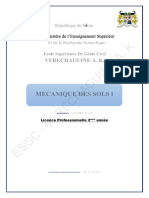 s3 - Ue1 - Mecanique Des Sols I - Ecue1 - Mecanique Des Sols I