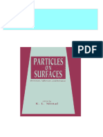 Particles On Surfaces: Detection: Adhesion, and Removal First Edition Mittal 2024 Scribd Download