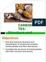 Carbohydra Tes: Structure and Properties