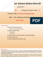 UNIT 3 Software Testing