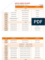 Ic - Sr. Arije (Advanced) Academic Schedule - 2025