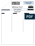 Milestone Test - 07 (Paper 2) - Answer Key