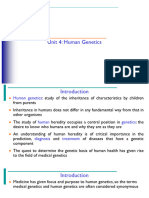 Unit 4 Human Genetics